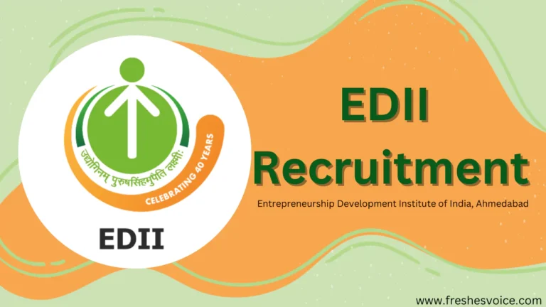 Entrepreneurship Development Institute of India (EDII) application 2026