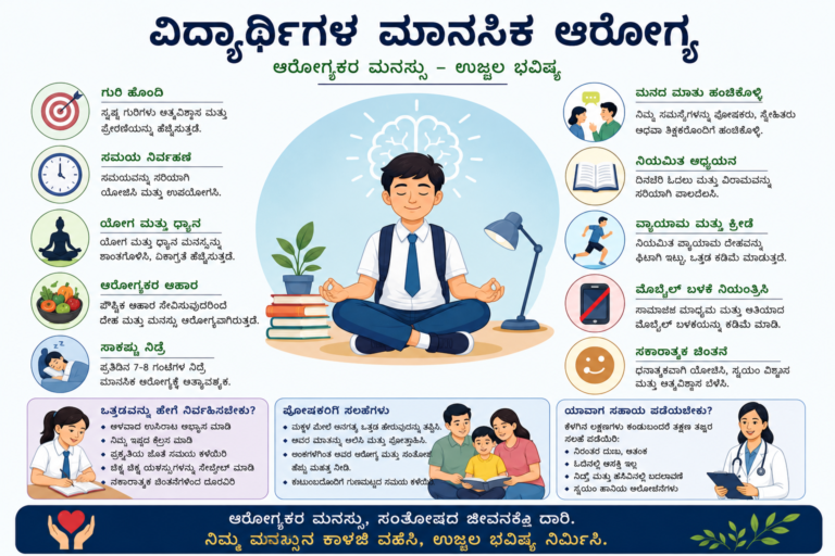 ವಿದ್ಯಾರ್ಥಿಗಳ ಮಾನಸಿಕ ಆರೋಗ್ಯ